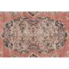 Contemporary Turkish Oushak Rug with Floral Medallion Design | Area Rug in Rugs by Vintage Pillows Store. Item made of wool with fiber