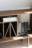 Media Console / Credenza / Wide Sideboard/ Storage | Storage by Plywood Project. Item made of oak wood works with minimalism & mid century modern style