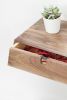 Floating Nightstand Bedside Table 1 Drawer in Solid Walnut | Tables by Manuel Barrera Habitables. Item composed of walnut
