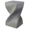 Haussmann® Big Twist Wood Stool Table 12 in SQ x 20 in H | Chairs by Haussmann®