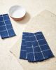 Grid Napkin - Indigo | Linens & Bedding by MINNA