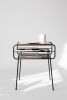 2 Units Iron and Wood Bedside Table / Nightstand | Tables by Manuel Barrera Habitables. Item made of oak wood