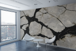 Onyx & Cream — Luxe Textures Luxury Wallpaper Mural | Wall Treatments by ELLE WALLS