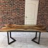 Smoke Epoxy Custom Resin Table | Dining Table in Tables by Ironscustomwood. Item composed of walnut