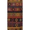 Vintage Organic Turkish Yellow and  Red Kilim Rug Runner | Runner Rug in Rugs by Vintage Pillows Store. Item made of fiber
