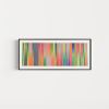 Irregular Narrow Stripe Colour Study Painting, Landscape Ombre | Mixed Media in Paintings by Amelia Coward