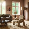 Arco Lounge Chair Small Boucle Beige | Work by District Loom