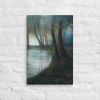 Canvas Print – Before I Sleep – Atmospheric Forest and Water Landscape | Work by Eman's Gallery