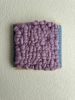 Woven Tile- Fluff- Light Blue and Light Purple | Wall Sculpture in Wall Hangings by Mpwovenn Fiber Art by Mindy Pantuso