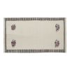 Vintage Floral Aubusson Unusual Kilim Rug - Embroided | Runner Rug in Rugs by Vintage Pillows Store. Item composed of fabric