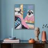 Kookaburra Featherdresser | Oil And Acrylic Painting in Paintings by Meredith H. Item composed of canvas compatible with boho and contemporary style