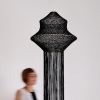 Medina One Macrame Lamp - Black | Pendants by Hamimi