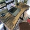 Custom Black Walnut Office Desk | Tables by Ironscustomwood. Item made of walnut