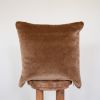 Golden Brown Mohair with Golden Alpaca Pillow 18x18 | Pillows by Vantage Design