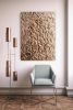 Sculptural Copper Wall Art | Oil And Acrylic Painting in Paintings by Berezart. Item made of canvas works with contemporary & industrial style