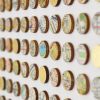 Two Hundred and Fifty Six London Map Dots Collage With Gold Leaf | Paintings by Amelia Coward