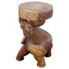 Haussmann® Wood Elephant Chang Stool 11 in DIA x 20 in | Chairs by Haussmann®