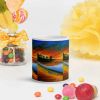 Coffee Mug - Day Blazed - Tropical Sunset Palm Tree Art | Work by Eman's Gallery