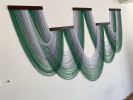 86x48 inches Large Macrame Dip Dye Tapestry Wall Hanging - Boho Chic Home Decor, Handcrafted Statement Piece | Macrame Wall Hanging in Wall Hangings by RavaTapestryArt