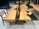 Epoxy Resin Table - Custom Dining Table - Handmade Table | Tables by Tinella Wood. Item composed of walnut and synthetic in contemporary or art deco style