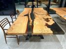 Epoxy Resin Table - Custom Dining Table - Handmade Table | Tables by Tinella Collection. Item composed of walnut and synthetic in contemporary or art deco style