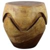 Haussmann® Wood Barrel Puzzle Drum Table 18 DIA x 18 inch | Coffee Table in Tables by Haussmann®