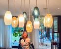 ELETTRA · Peacock Blue | Pendants by LUMi Collection. Item composed of glass