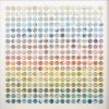 Three Hundred and Twenty Four World Map Dots Rainbow | Collage in Paintings by Amelia Coward