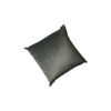 Grey Velvet Handprinted Square Pillow | Pillows by Britny Lizet. Item made of fabric compatible with boho and contemporary style