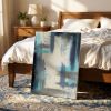 The Oscillation | Blue Abstract Original Painting | Oil And Acrylic Painting in Paintings by Abby May