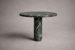 Marylou Verde Levanto Marble Round Table | Dining Table in Tables by HamamDecor LLC