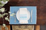 Dining Napkins | Blue | Linens & Bedding by NEEPA HUT. Item made of cotton