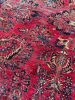 LOVELY Botanical Distressed Antique Persian Sarouk | Berry | Area Rug in Rugs by The Loom House. Item made of cotton with fiber