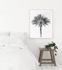 Minimalist black and white "Palm Tree" photography print | Photography by PappasBland. Item made of paper works with minimalism & contemporary style
