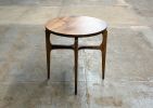Modern Round Side Table – Solid Wood Accent or End Table, Sculptural Pedestal Table, Handcrafted, Made in USA | Tables by Marco Bogazzi