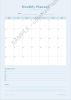 Printable Monthly Planner A4 | 5 Color Themes | Minimalist Undated Planner | Instant Download PDF | Calendar Planner Insert | Gift Cards by Colorize Paper Studio