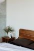 MM Round Bed | Beds & Accessories by Leaf Furniture. Item made of oak wood works with minimalism & mid century modern style