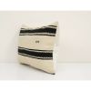 14" x 20" Vintage Striped Organic Hemp Kilim Pillow | Sham in Linens & Bedding by Vintage Pillows Store. Item composed of cotton and fiber