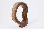 Still Stand Abstract Wood Sculpture, Chainsaw Carved, Walnut | Sculptures by Logniture