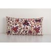 Vintage Floral Suzani Pastel Pillow Fashioned from a Mid-20t | Cushion in Pillows by Vintage Pillows Store
