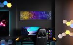 Interference 5 Drops Multicolor Mural | Decorative Objects by PlusObject
