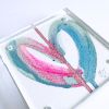 Don't Blink - Acrylic Heart Block Painting | Paintings by carrie song