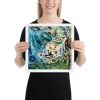 Framed Paper Print - Tectonic - Fluid Abstract Geologic Art | Work by Eman's Gallery