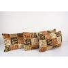 Colorful Ikat Velvet Pillow - Set of Two Lumbar Silk Cushion | Pillows by Vintage Pillows Store