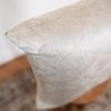 Shiny Champagne Floral Motif Pillow 20x20 | Pillows by Vantage Design