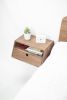 Walnut Floating Nightstand | Bedside Table in Tables by Manuel Barrera Habitables. Item made of walnut