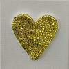 Yellow Heart Crystal 4" x 4" | Mixed Media in Paintings by Emeline Tate. Item composed of canvas and synthetic