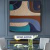 Abstract midcentury modern painting mcm wall art mcm | Oil And Acrylic Painting in Paintings by Berez Art. Item composed of canvas in minimalism or mid century modern style