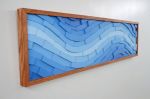 Aquamarine | Wall Sculpture in Wall Hangings by StainsAndGrains. Item composed of wood in contemporary or industrial style