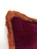 Fuschia silk velvet pillow // silk velvet cushion // pink | Pillows by Velvet Fringe